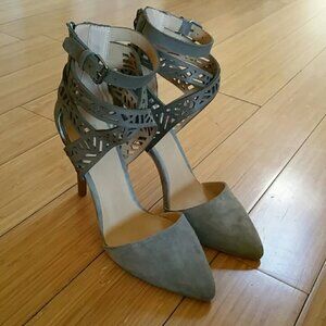 Joe's Jeans Grey Strappy Heels